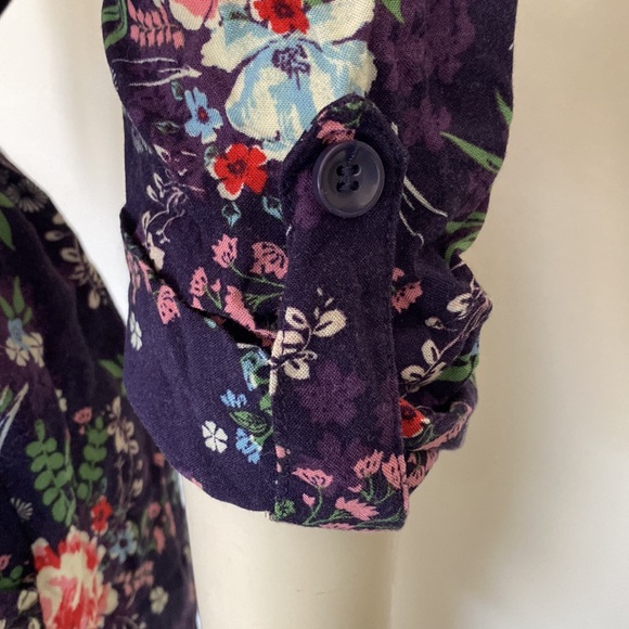๐ 2/$25 ModCloth So Field With Joy Purple Floral Romper - Picture 4 of 6